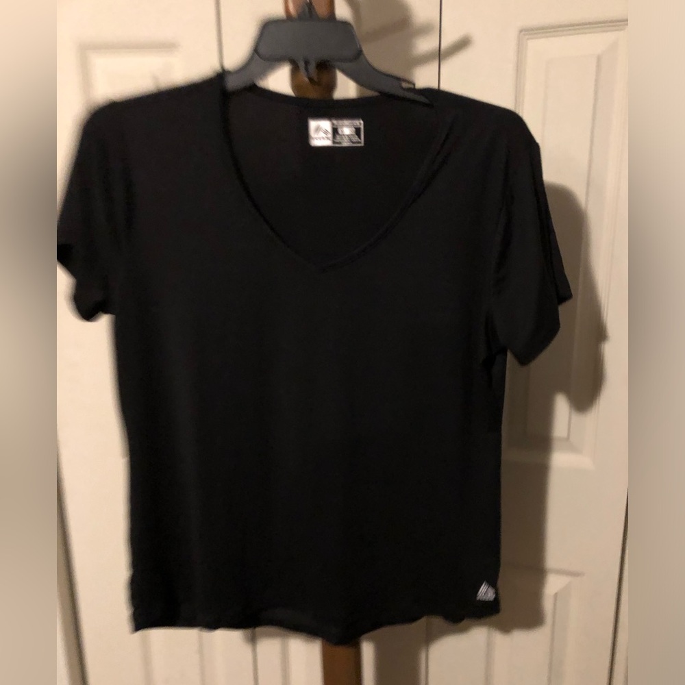 RBX Black Short Sleeve V-Neck Tee